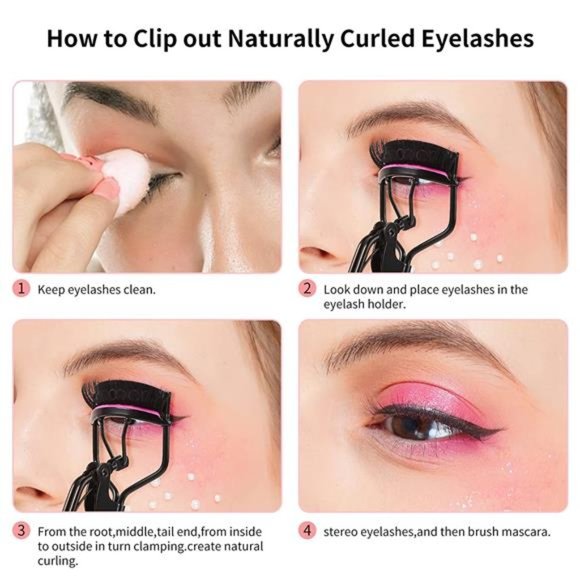 Eyelash Curler Kit , Docolor 4 in 1 Lash Curler Kit with 6 Extra Replacement - Picture 4 of 6